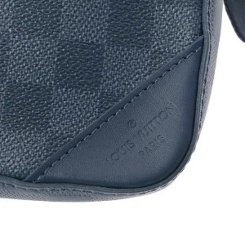 Louis Vuitton Damier Graphite Black Infini Black Trio Messenger Bag Blue - Picture 7 of 7